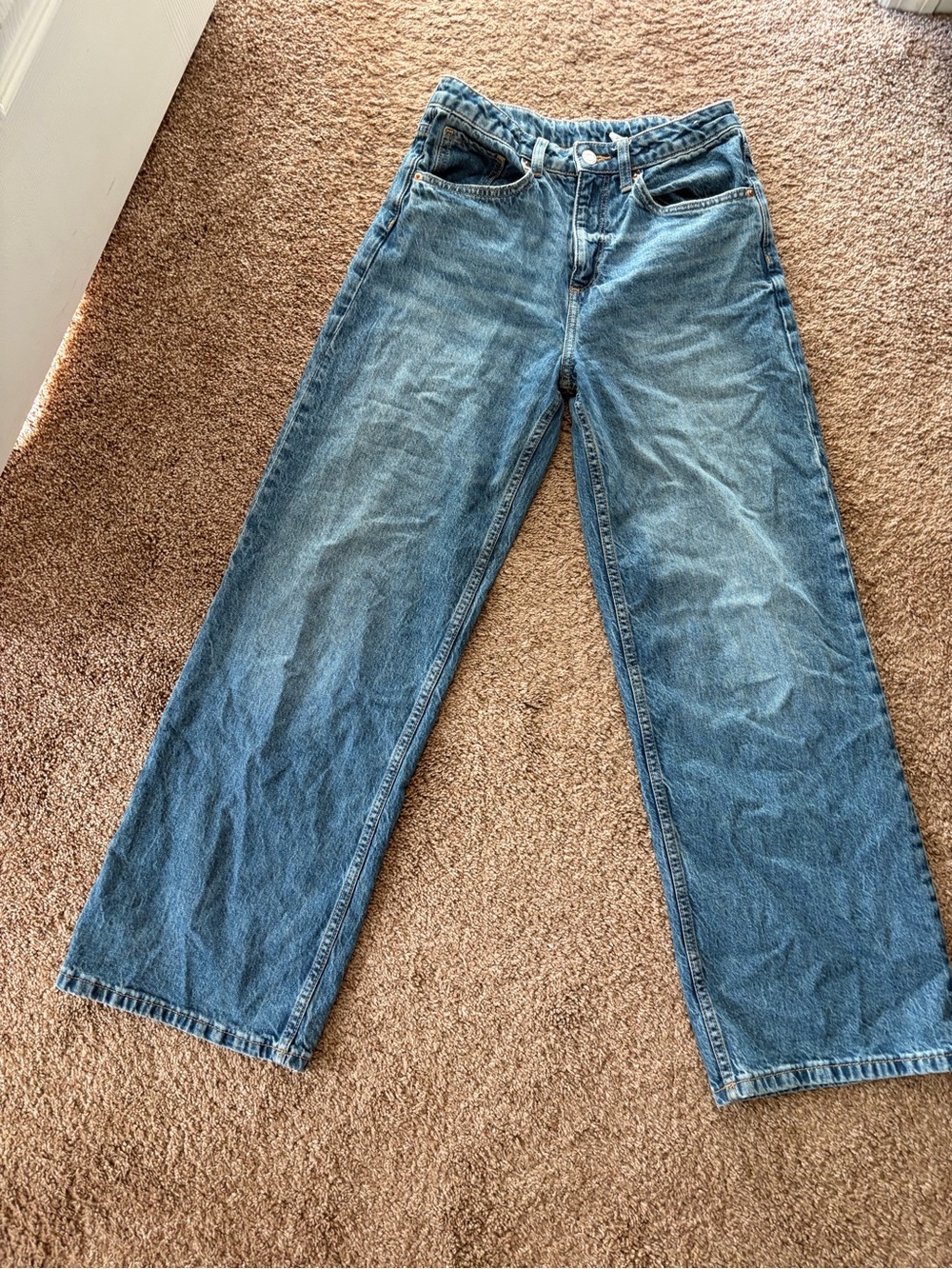 H&M girls Wide-Leg Jeans size 16